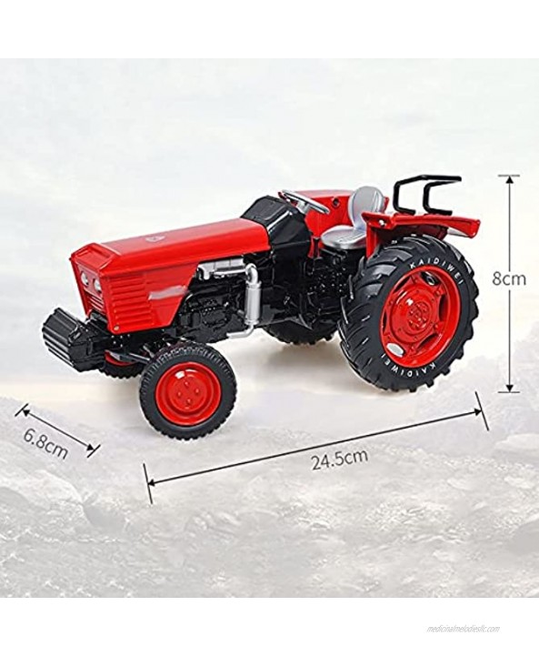 Nuoyazou Anti-Fall Children's Toy Car Alloy Tractor Toy 2 Colors Optional Metal Sliding Forward Farm Tractor Model Ornaments