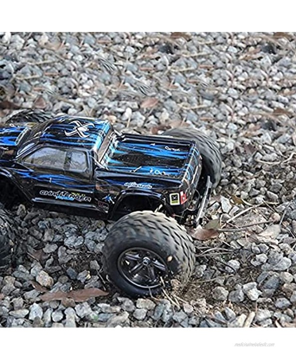 Nuoyazou Boys Toys 1:12 Proportion All Terrain 45KM H High Speed Remote Control Car 2.4GHz 2WD Brush Radio Remote Control Monster Truck Birthday Gifts for Kids 8+