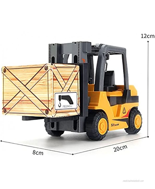 Nuoyazou Inertia Pour Enfants Avertissement Voyage Toy Simulation Chanconnier Camion Forklift Toy Favor Crane Modèle 3-6 ans Cadeau de Voiture Pour garçon
