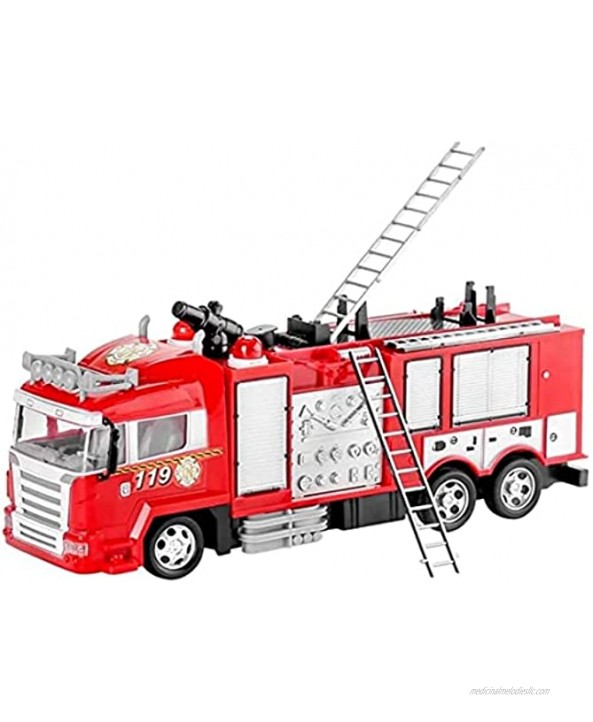Nuoyazou Remote Control Spray Fire Truck,Children's Fire Truck Toy Can Spray Water Large Lift Ladder Truck Sprinkler Boy Boy Educational Toy Child Educational Toy