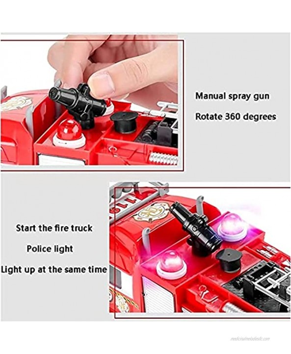 Nuoyazou Remote Control Spray Fire Truck,Children's Fire Truck Toy Can Spray Water Large Lift Ladder Truck Sprinkler Boy Boy Educational Toy Child Educational Toy