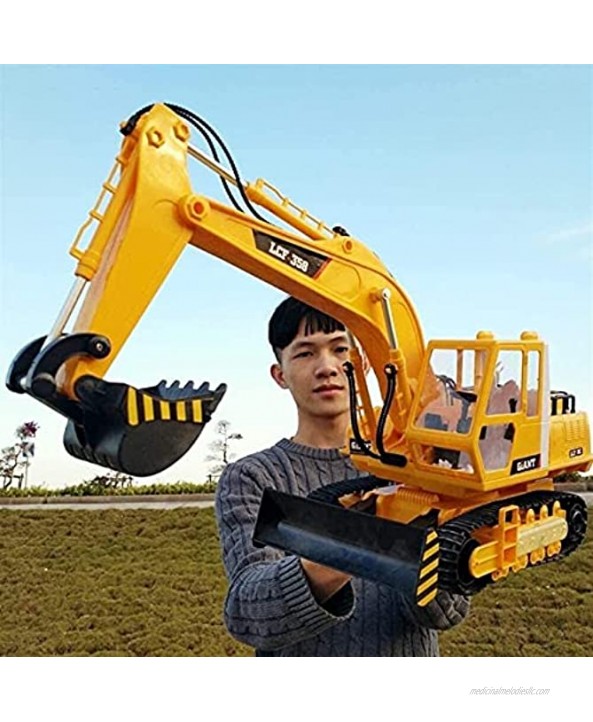 RENFEIYUAN 1 16 Remote Control Toy Excavator,2.4Ghz 16 Channel Full Functional Excavator Digger with Lights Sounds Included Electric excavators Toys