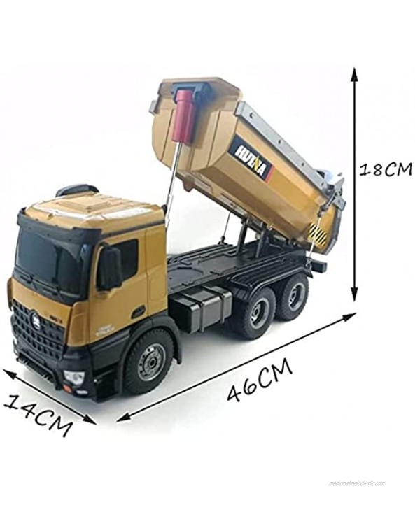 RENFEIYUAN 1:14 Scale 2.4GHZ Children's Remote Control Construction Dump Truck Dump Truck Construction Toys Vehicle Truck Toys excavators Toys