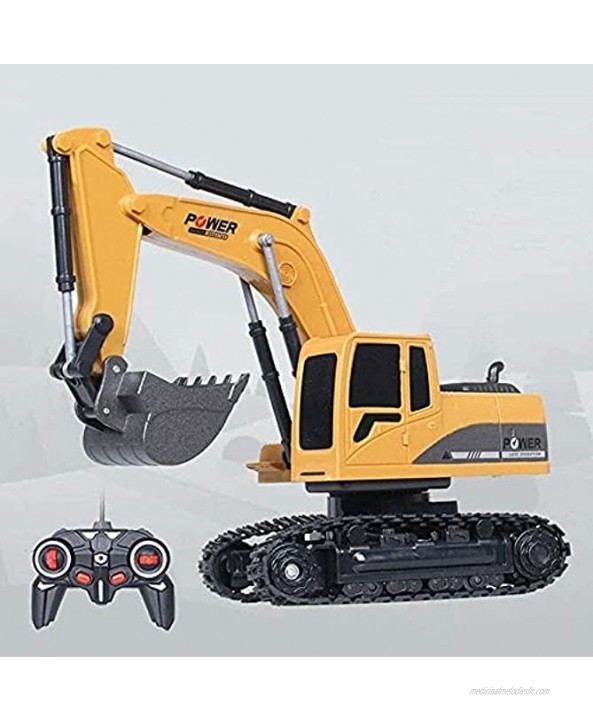 RENFEIYUAN Alloy Remote Control Excavator Toy Construction Vehicle Truck Electric Toy Outdoor Construction Excavator Children Christmas Toy Gift excavators Toys