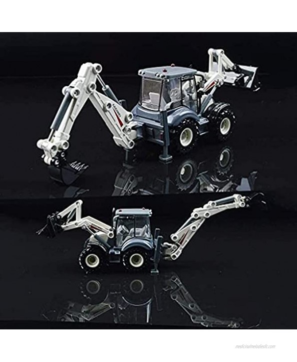 RENFEIYUAN Car Model Children's Toy Alloy Engineering Car ing Car 1:50 Twoway Forklift Excavator Toy Model Gift Collection excavators Toys
