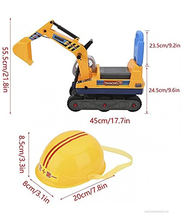 RENFEIYUAN Children's Excavator Excavator Toy for Children Excavator Large Toy for Children Playing with Sand Digging at The Beach or at Home Colour: Yellow excavators Toys