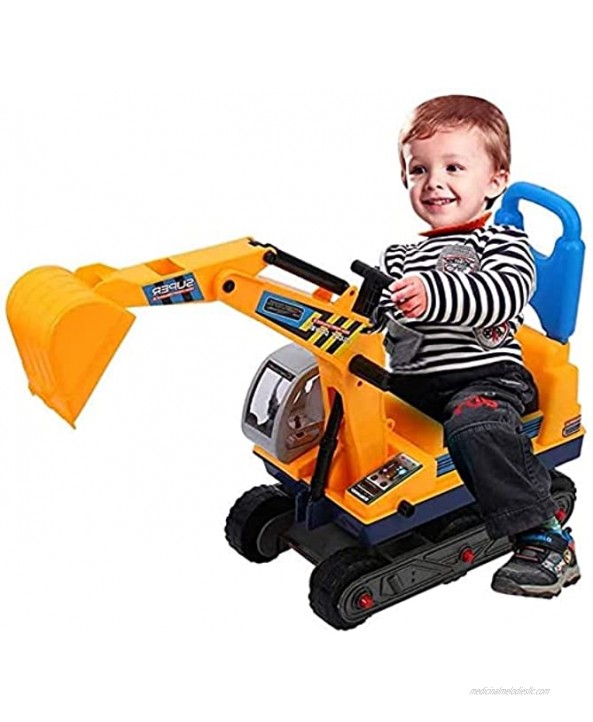 RENFEIYUAN Children's Excavator Excavator Toy for Children Excavator Large Toy for Children Playing with Sand Digging at The Beach or at Home Colour: Yellow excavators Toys