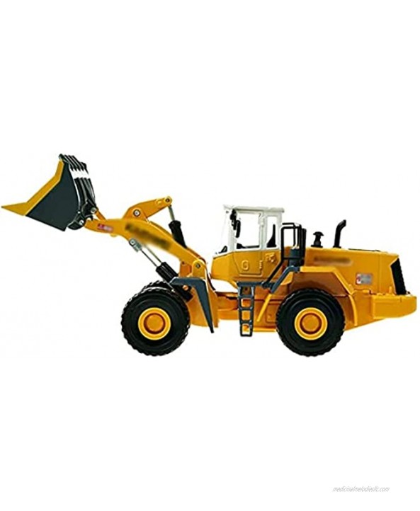 RENFEIYUAN Toy car,Sound and Light Forklift Model Simulation Alloy Engineering Truck Large Toy Loader Metal Bulldozer Excavator Toy Boy Metal Pull Back Toy Car excavators Toys