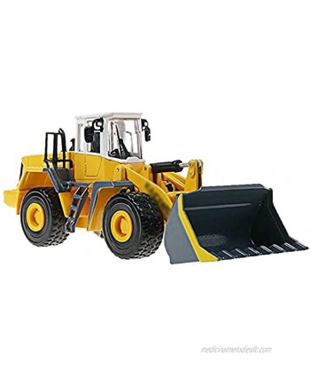 RENFEIYUAN Toy car,Sound and Light Forklift Model Simulation Alloy Engineering Truck Large Toy Loader Metal Bulldozer Excavator Toy Boy Metal Pull Back Toy Car excavators Toys