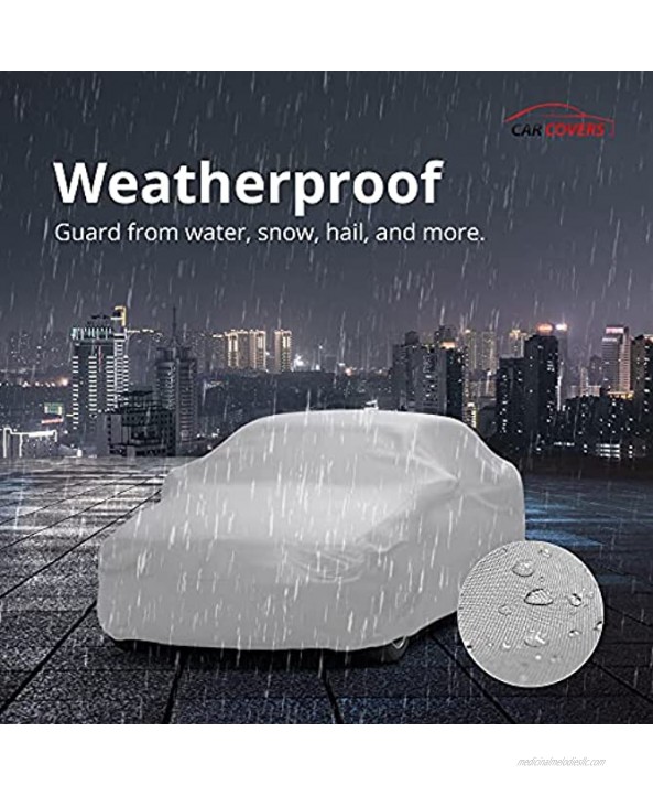 Weatherproof Car Cover Compatible with 2002-2011 Audi RS 6 Wagon Comparable to 5 Layer Cover Outdoor & Indoor Rain Snow Hail Sun Theft Cable Lock Bag & Wind Straps